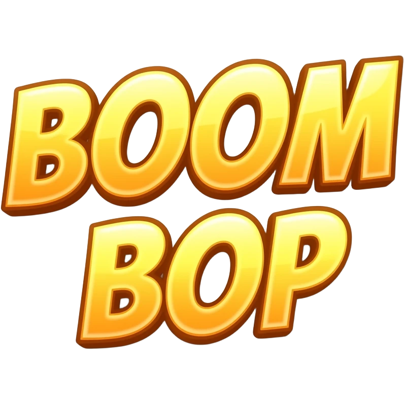 Make a big boom bop emoji