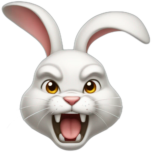angry rabbit emoji