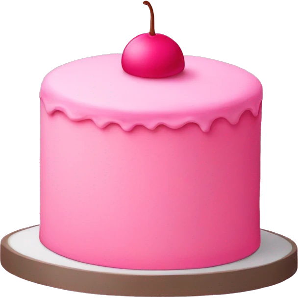 Pink cake emoji