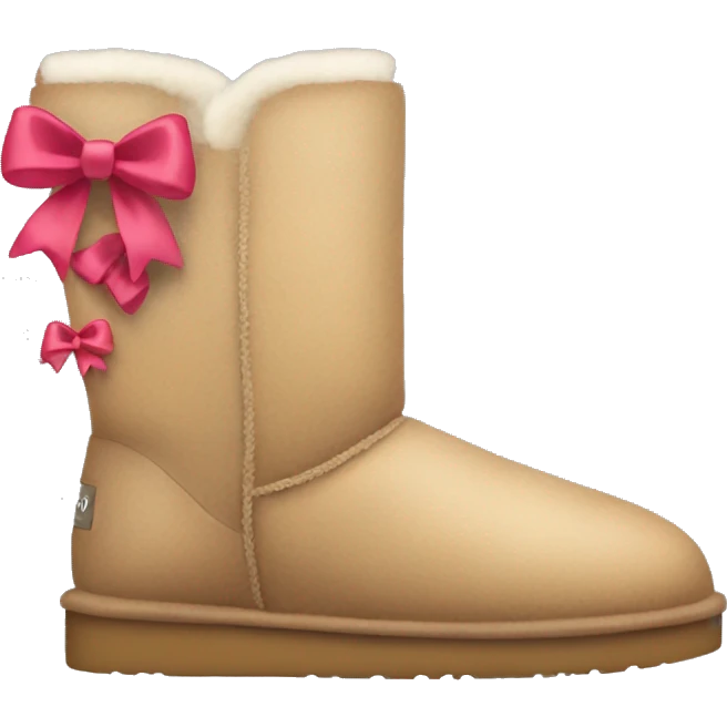 uggs with bows on the sides emoji