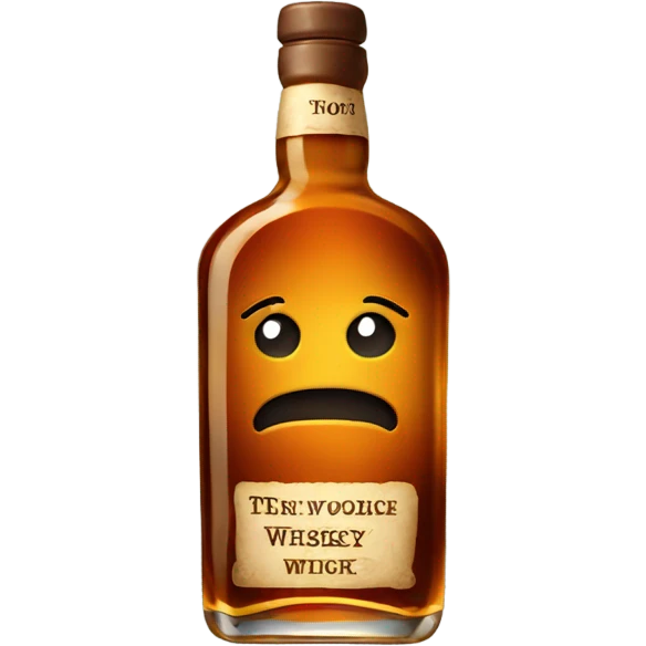 bottle of whiskey emoji