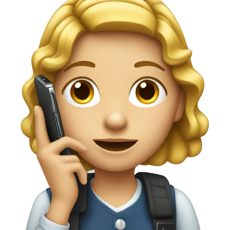 Girl talking on phone  emoji