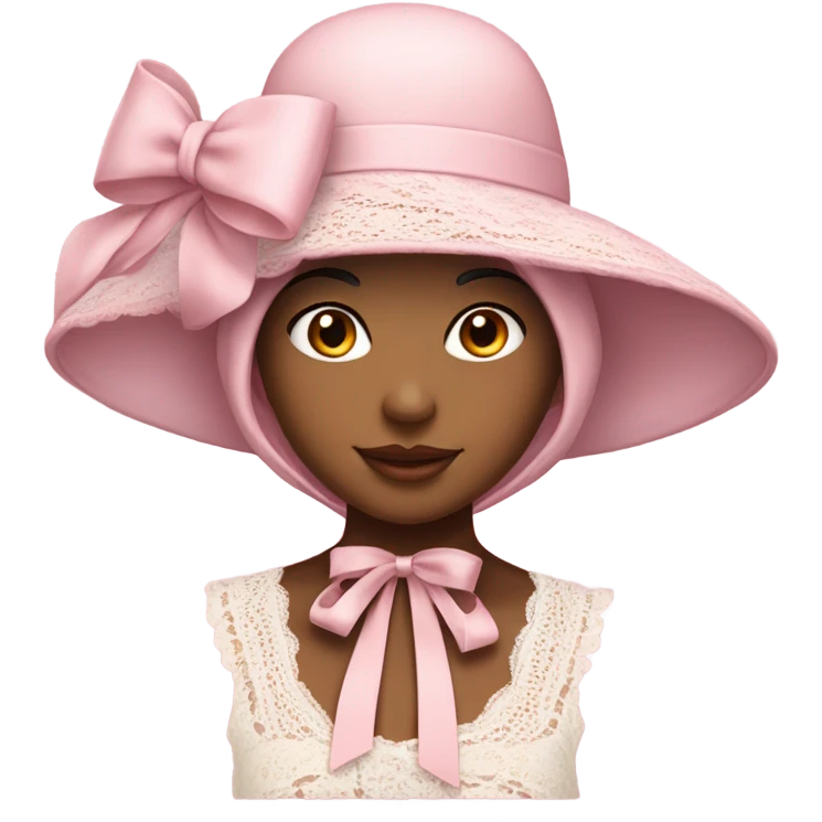 Pink bonnet emoji