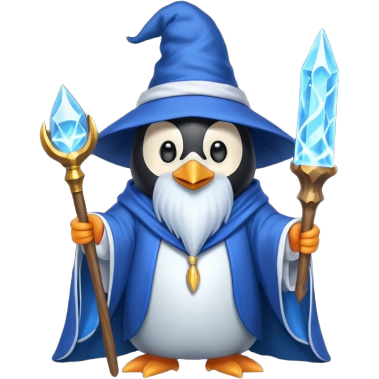 Penguin Wizard emoji