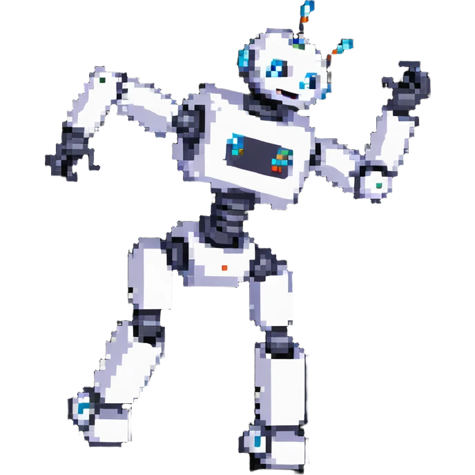 robot doing a cartwheel emoji
