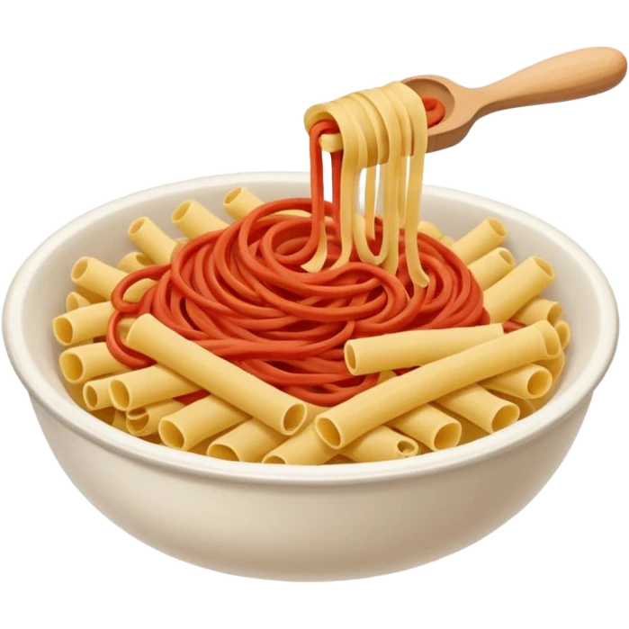 Pasta vermelha com papel emoji
