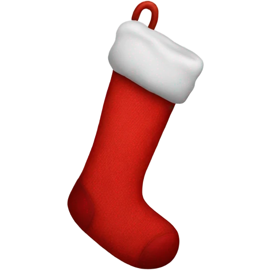 red christmas sock emoji