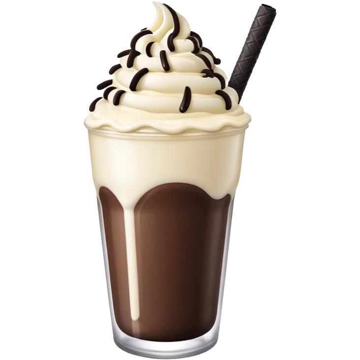 Oreo milkshake emoji