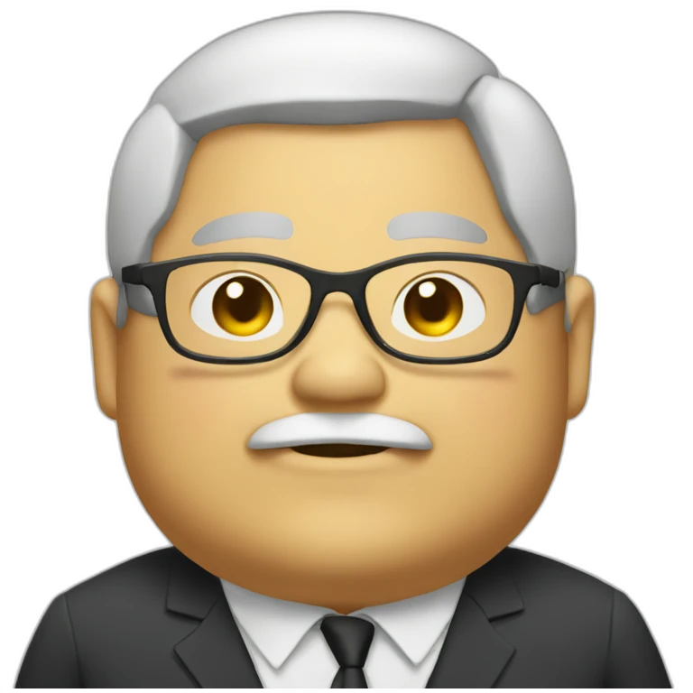 Old tanaka fat with glasses emoji