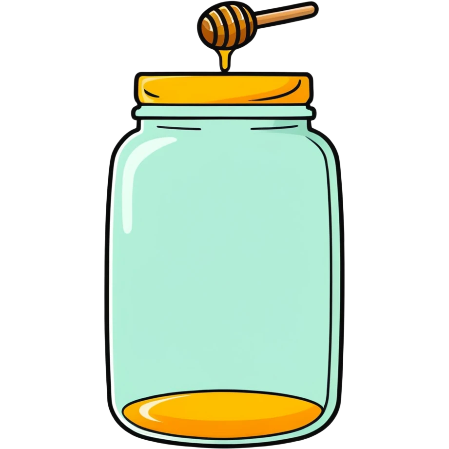 transparent honey jar emoji