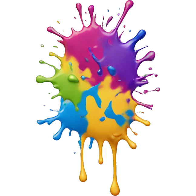 paint splatter  emoji