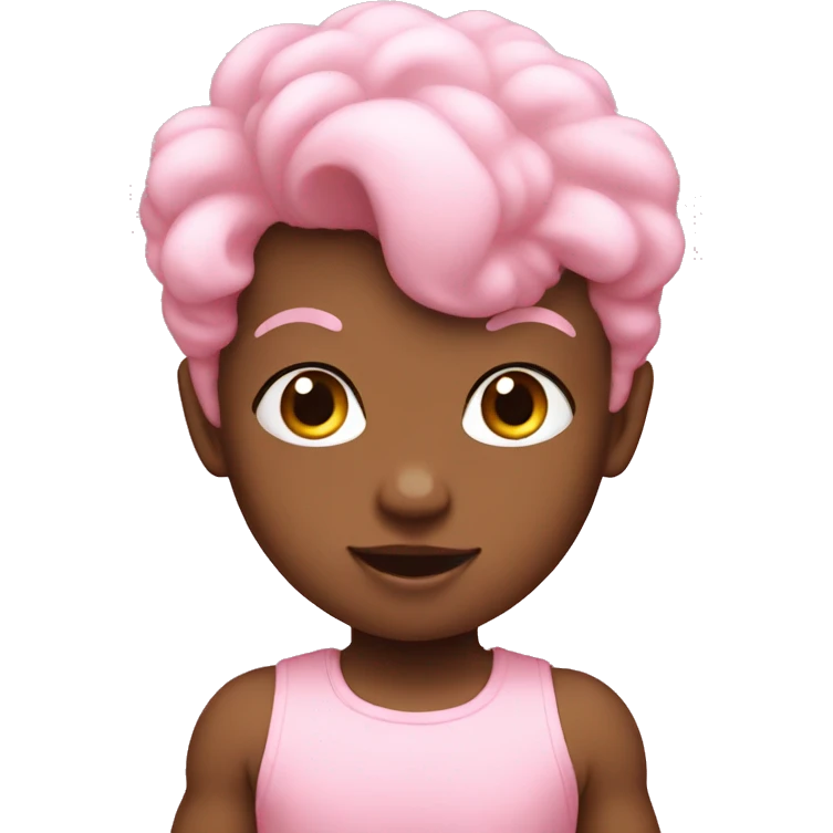 Baby pink pow emoji