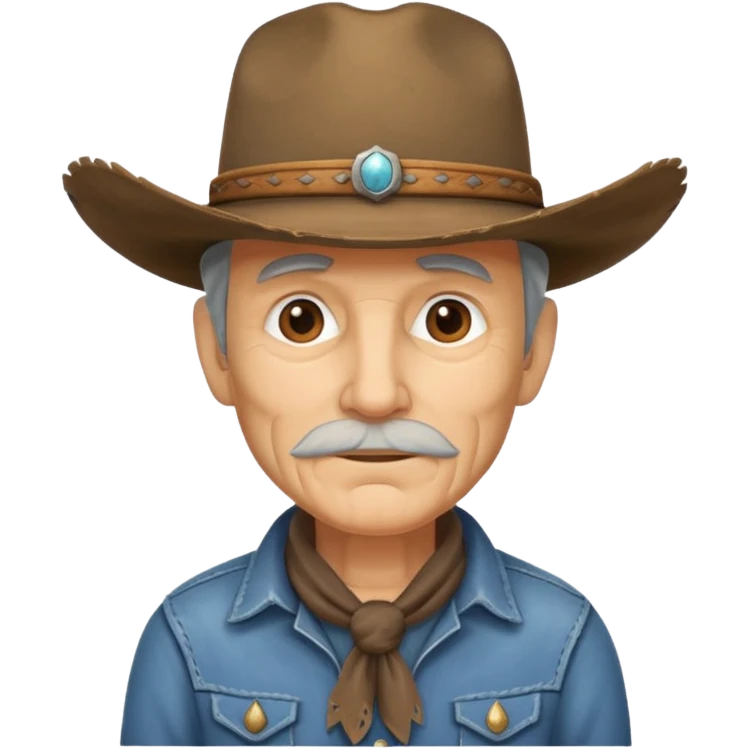 Old cowboy  emoji