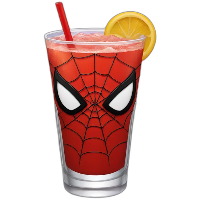 Spider-Man drink emoji