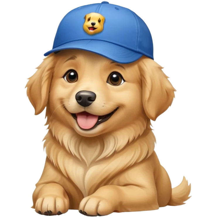 Собака в кепке  emoji
