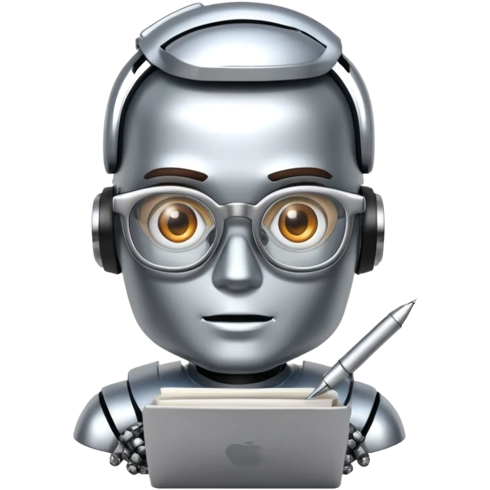 BOT writer glasses emoji