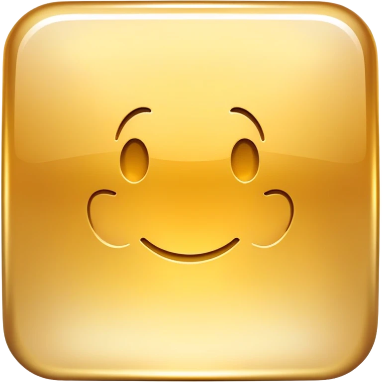 A golden square with a slight gradient emoji