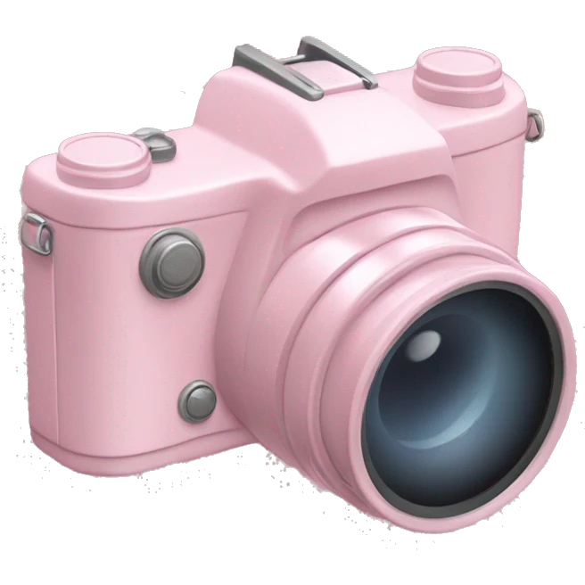 Pastel pink digicam emoji