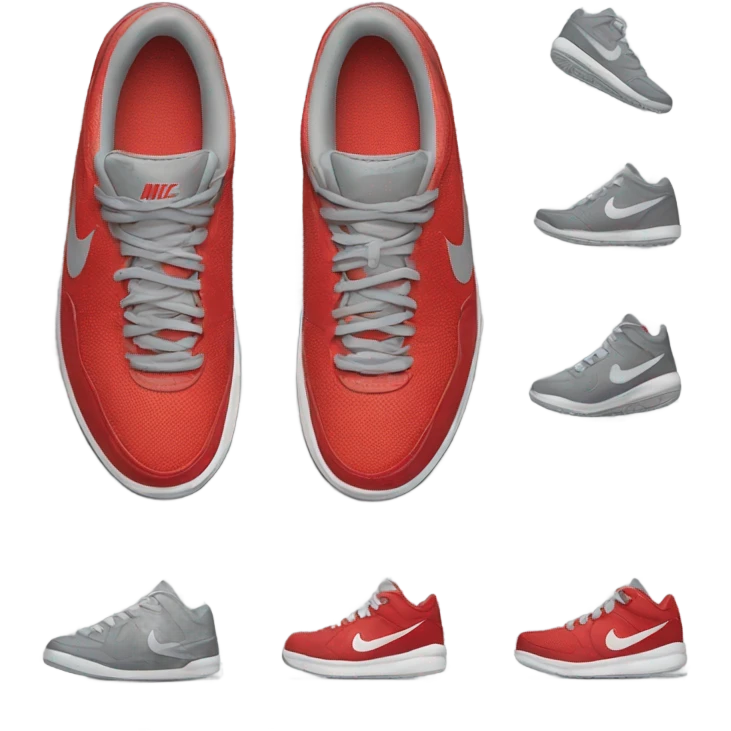 Red and Grey Nike Sneakers emoji