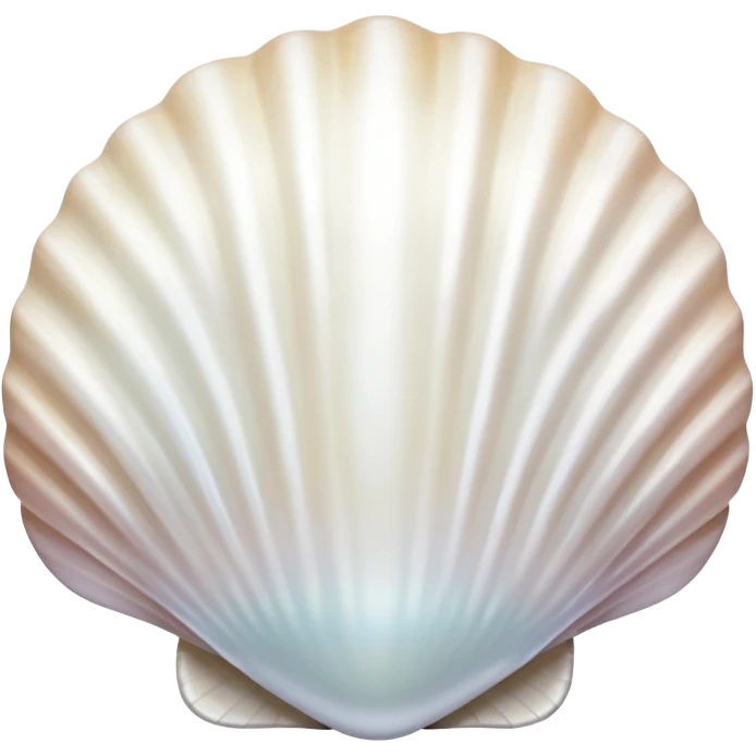 white shell with pearlescent sheen emoji