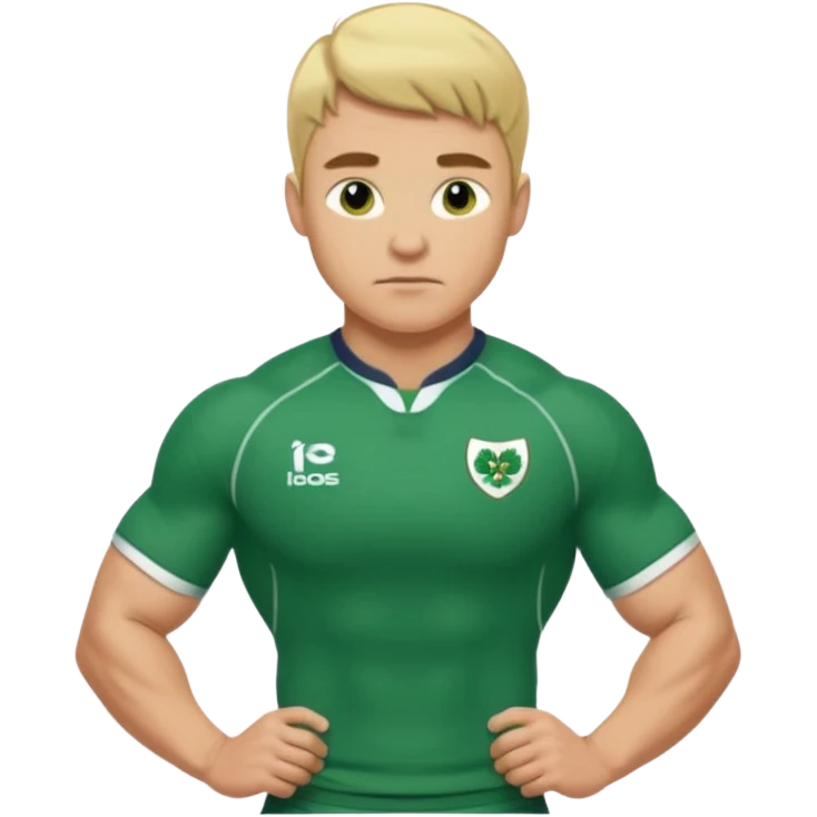 irish rugby player with short blond hair emoji