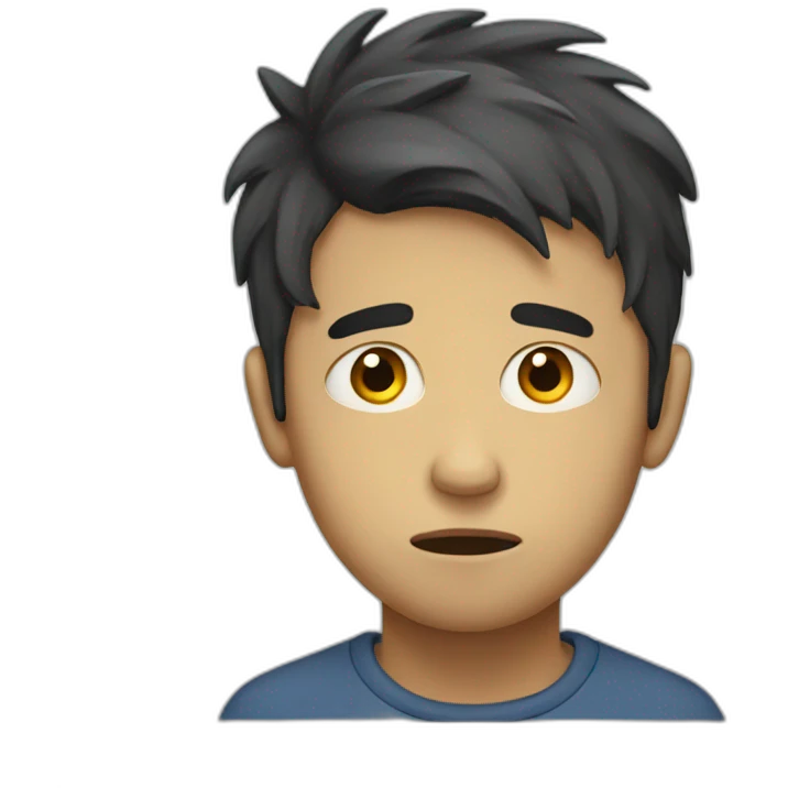 Sad boy emoji