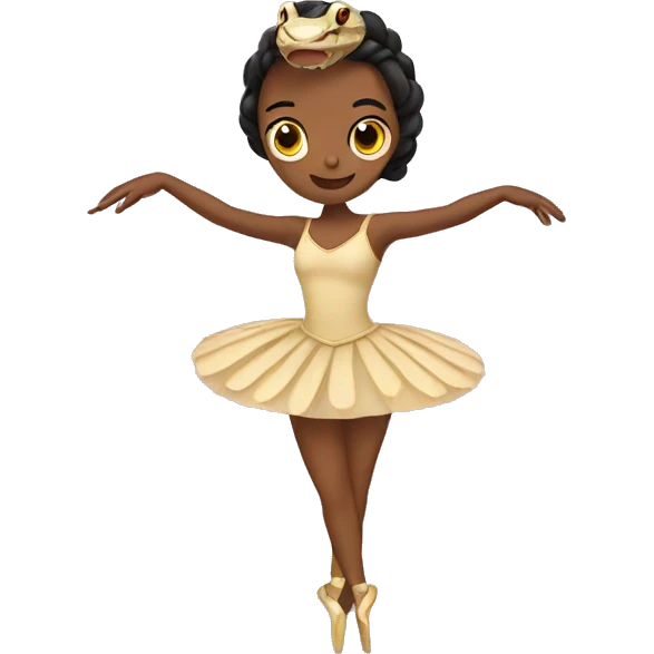 Snake ballerina emoji