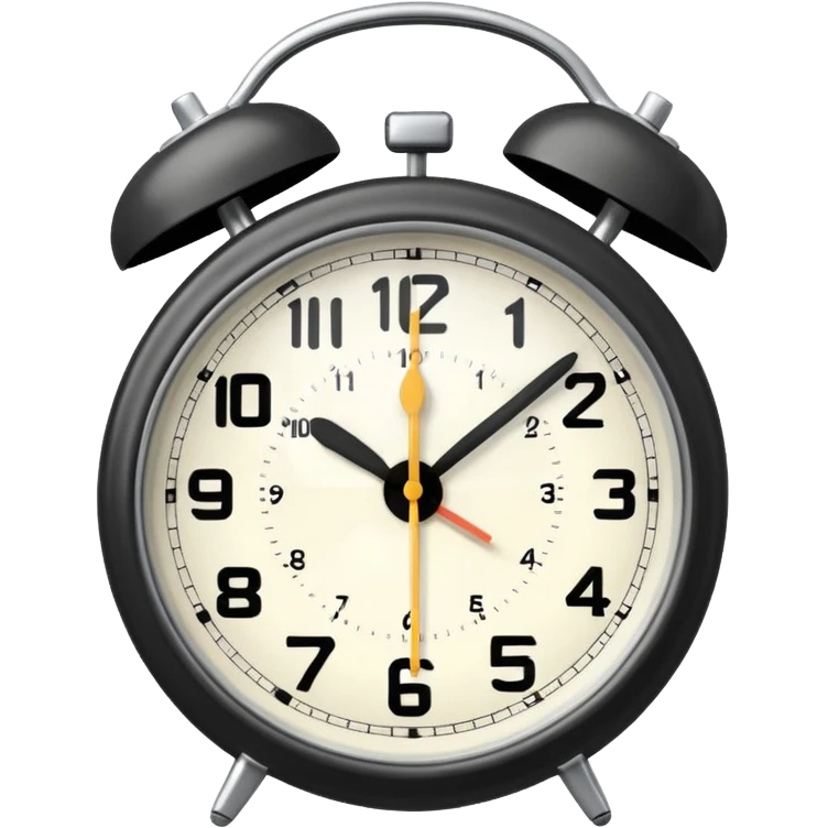 alarm oclock aesthetic and ios.18.1 and to show six in the morning emoji