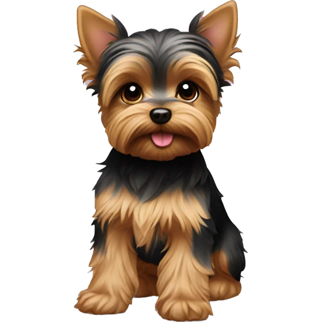 Yorkie puppy emoji