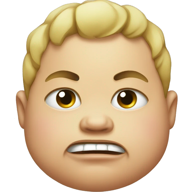 Fat angry baby emoji
