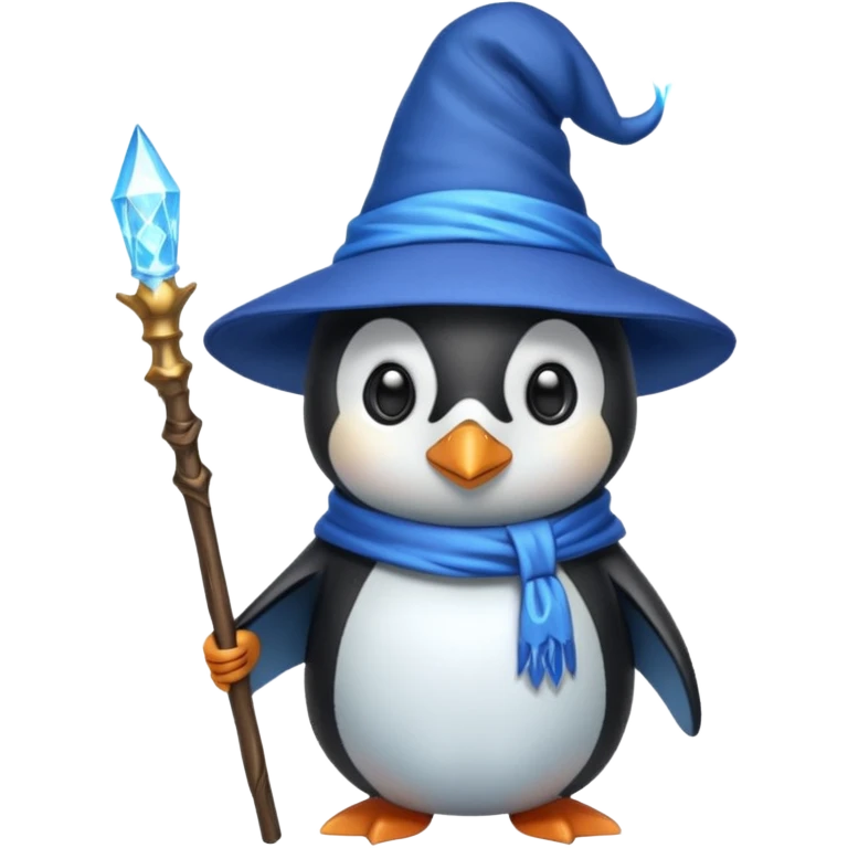 Penguin Wizard emoji
