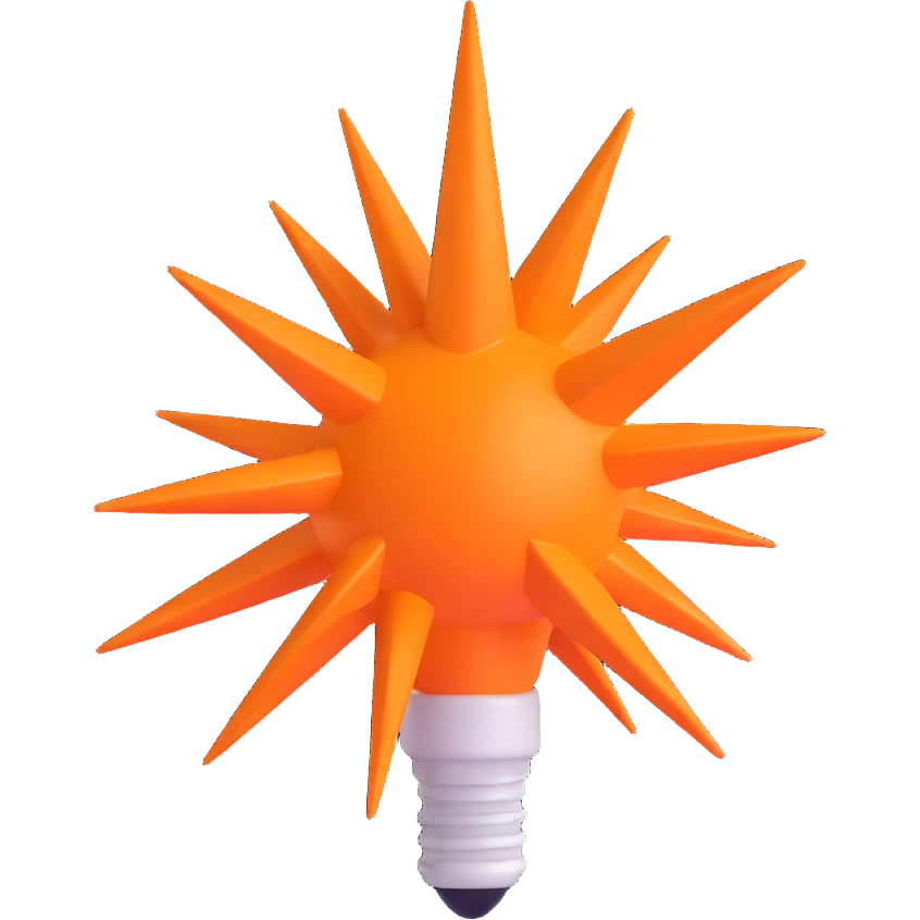 orange spark emoji