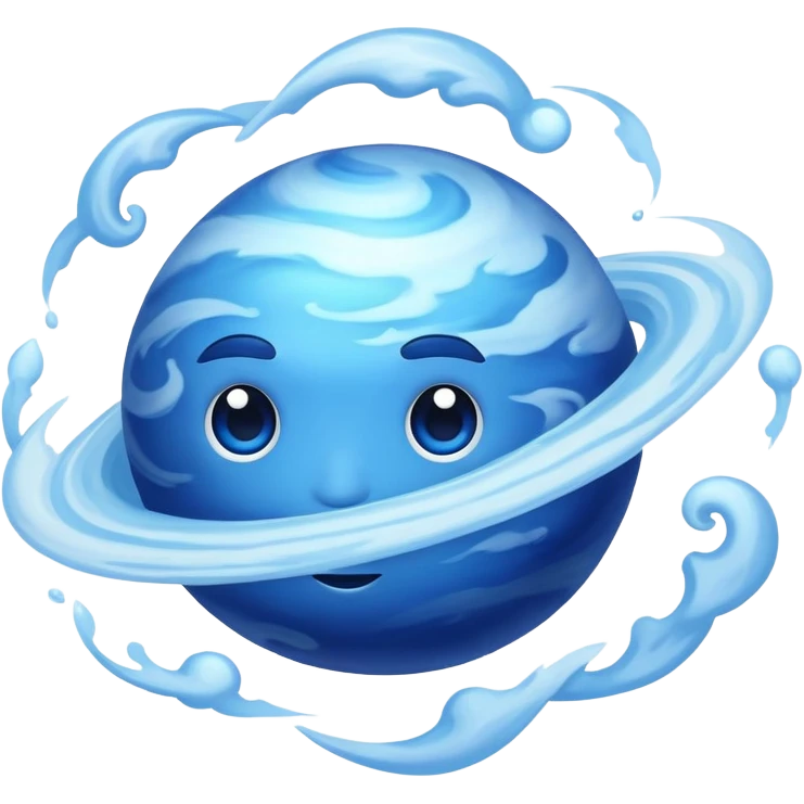 blue planet Neptune emoji