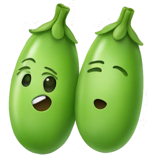 Two pea in a pod emoji