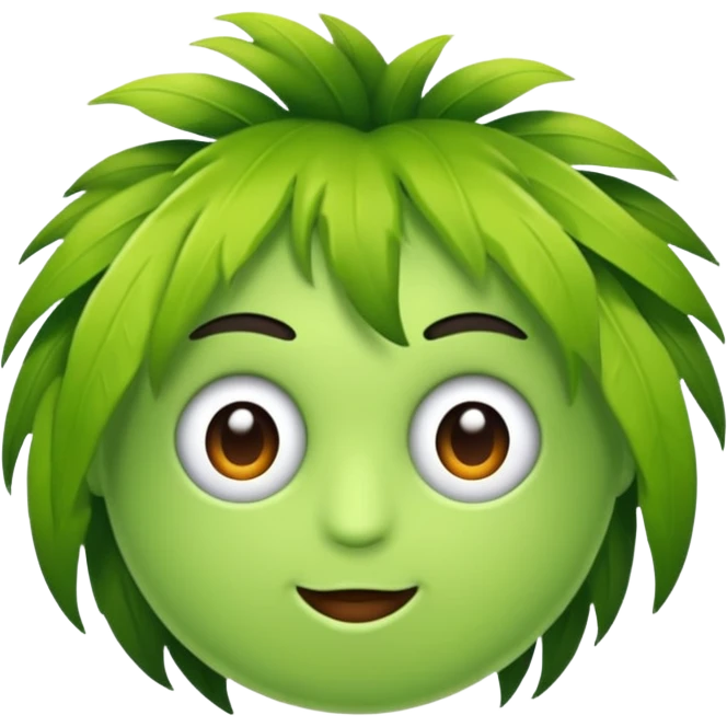 grüne feder ohne gesicht !!!! emoji