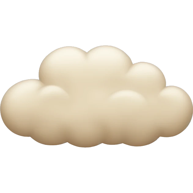 beige cloud emoji