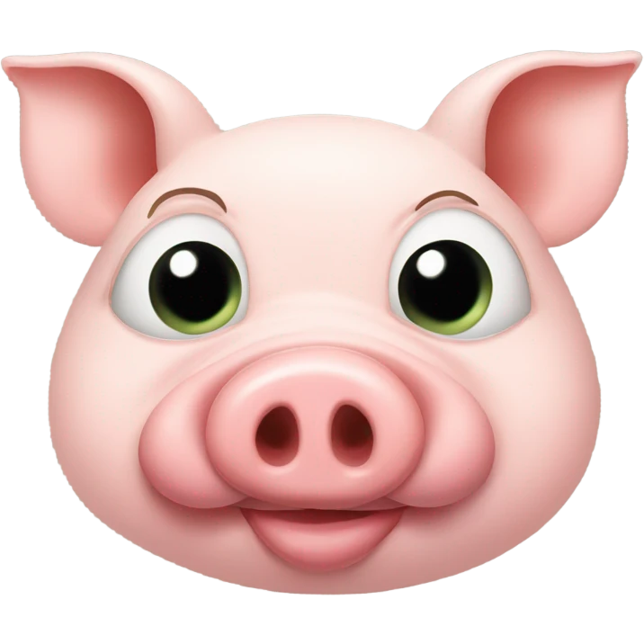 2 pig faces kissing each other emoji
