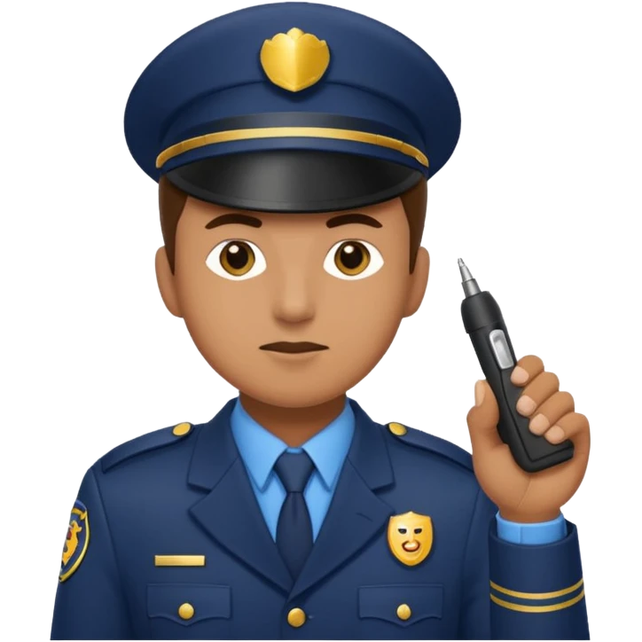 ticket inspector with puncher emoji