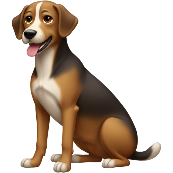 Perro haciendo caca emoji