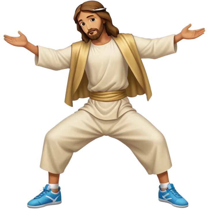 Jesus Breakdancing emoji