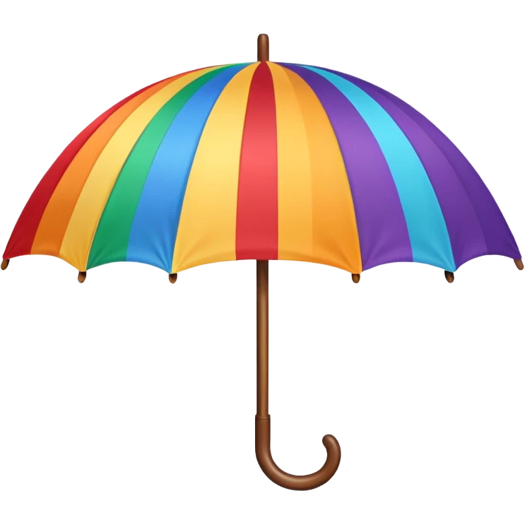 Rainbow umbrella emoji