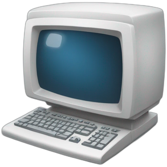 computer with code emoji