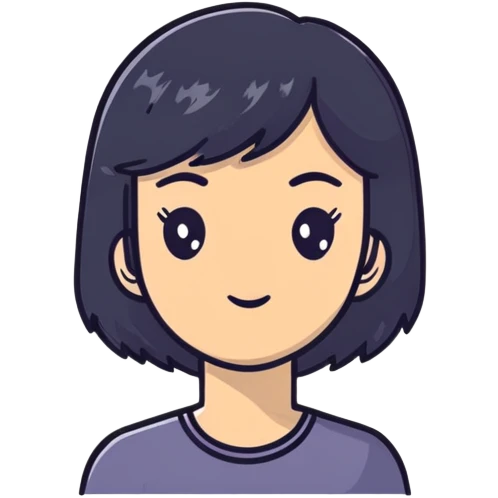 young woman with black hair, 25 years old emoji