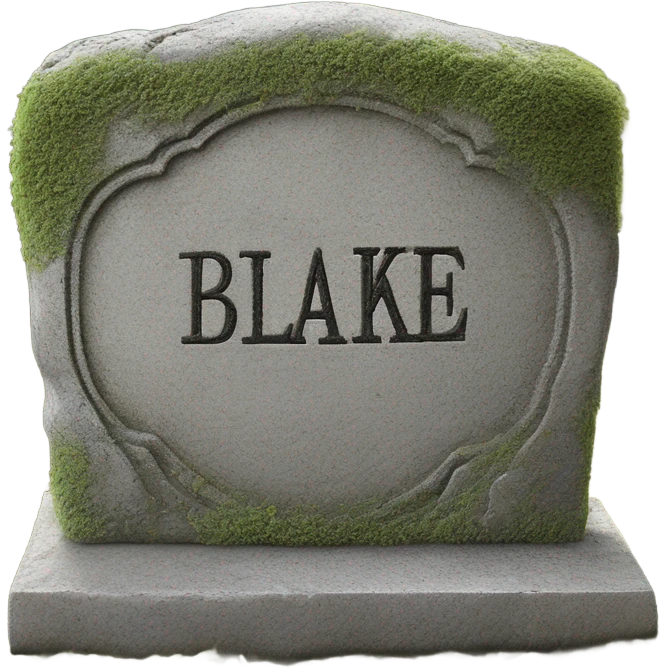RIP Blake tombstone  emoji