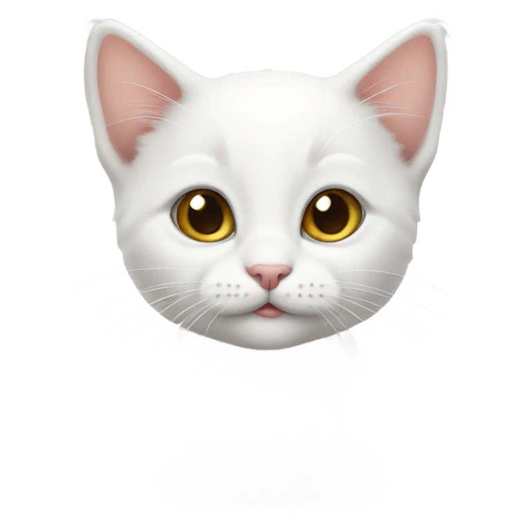 white kitten  emoji