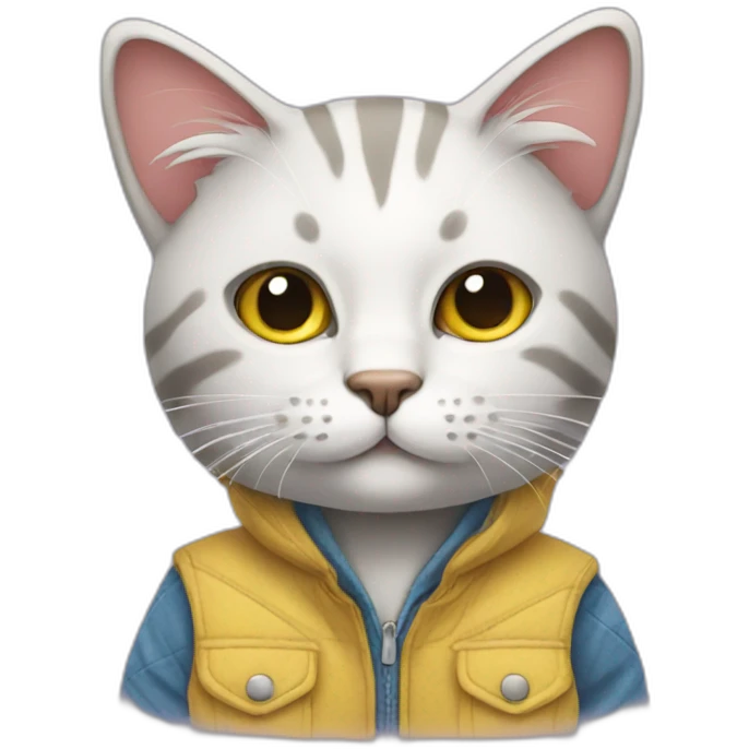 cat wearing clothes emoji