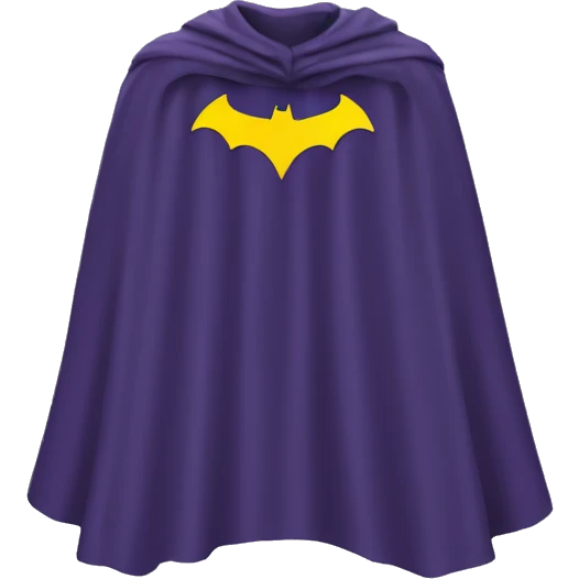 bat man cape emoji