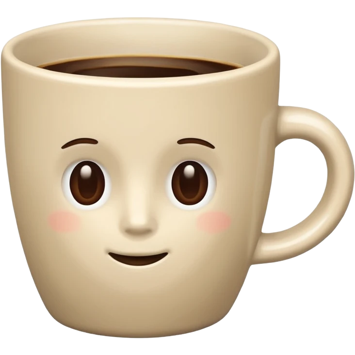 light beige coffee cup, no text emoji