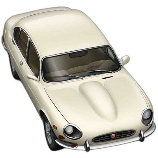 Jaguar type f car after face-lift emoji