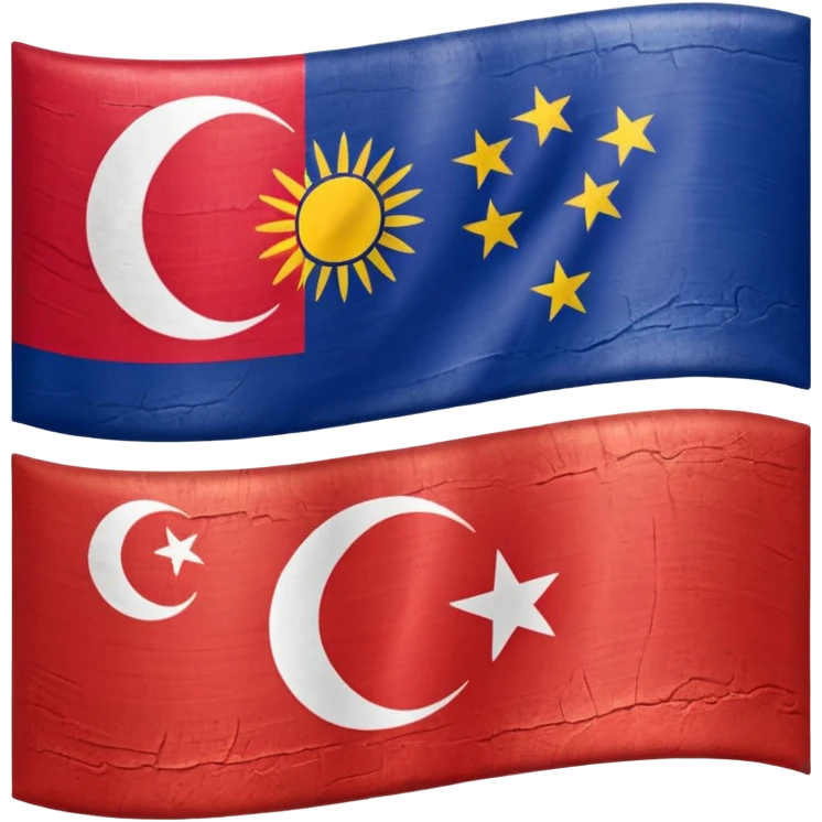 Emoji of half flag of philippines and turkey emoji